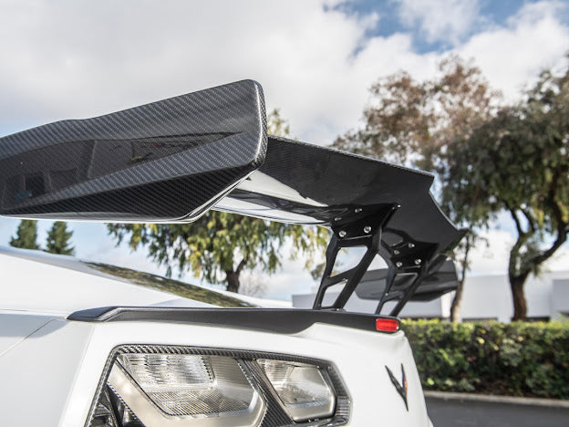 *BLEMISHED-DISCOUNTED* 2014-2019 C7 Corvette - Carbon Fiber "ZR1 Conversion" High Rear Spoiler / Wing Package